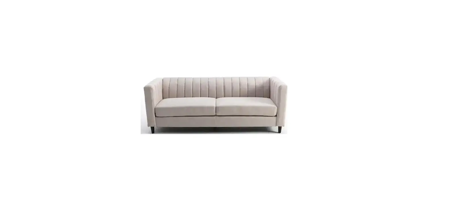 Aoibox Snmx2966 Square Arm Fabric Upholstered Modern Straight Sofa Instruction Manual