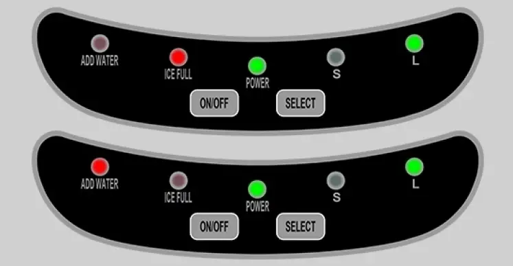 COSTWAY EP22769SL 26.5-lb Drop-down Door Portable Countertop Cubed Ice Maker 3