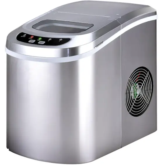 COSTWAY EP22769SL 26.5-lb Drop-down Door Portable Countertop Cubed Ice Maker