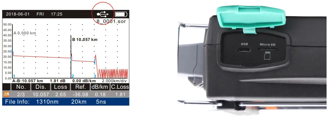 Pro sKit MT 7610 Optical Time Domain Reflectometer - Fig 17