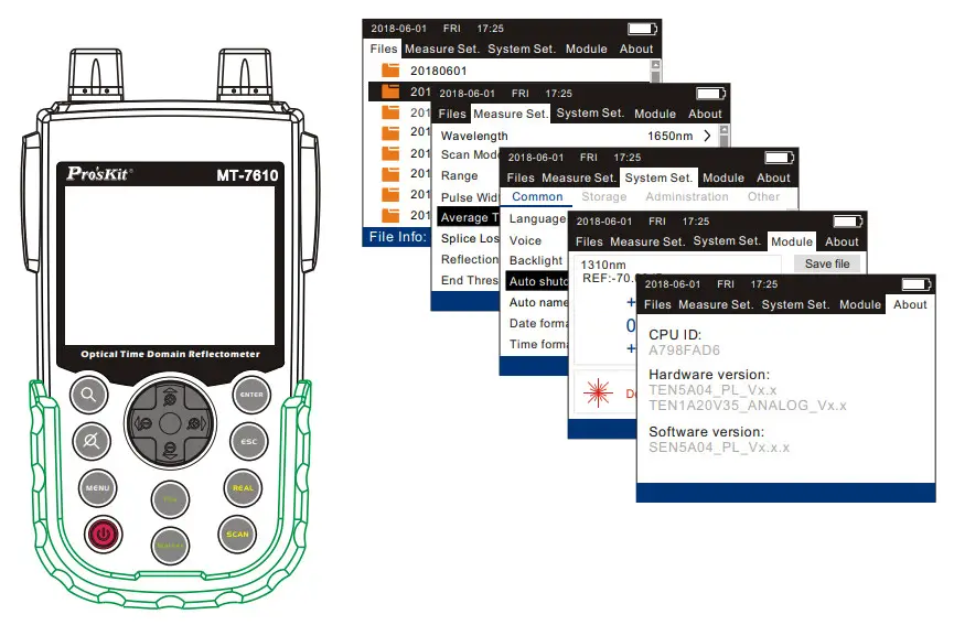 Pro sKit MT 7610 Optical Time Domain Reflectometer - Fig 8