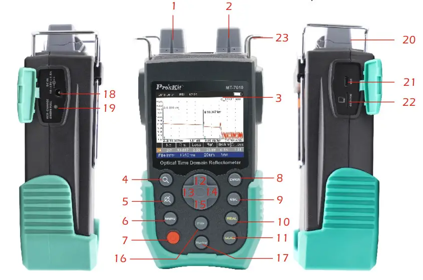 Pro sKit MT 7610 Optical Time Domain Reflectometer - Fig