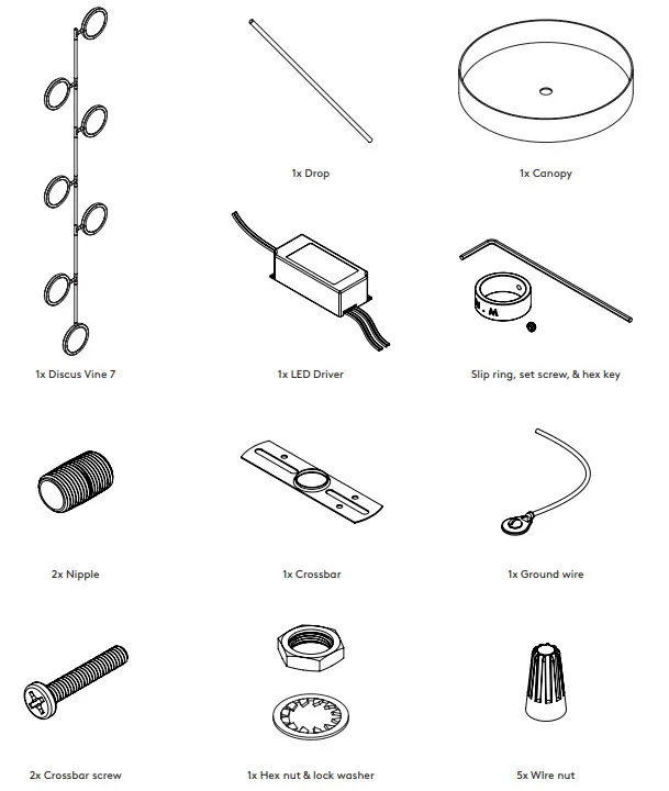 MATTER MADE Discus Vine 7 Discus Pendant 1