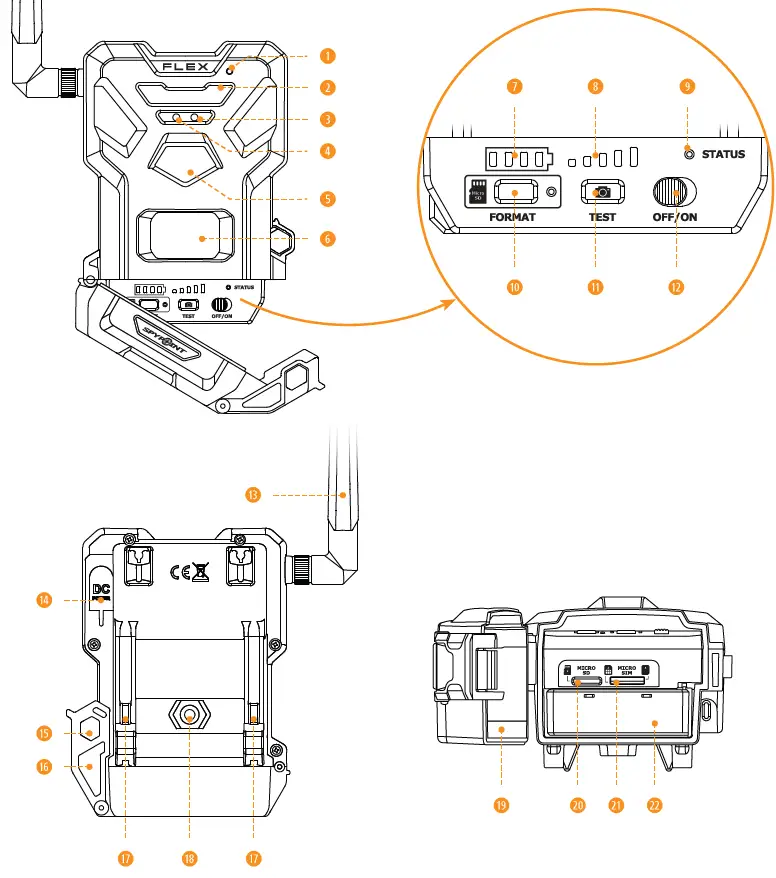 SPYPOINT FLEX Wildlife Cellular Trail Camera 9