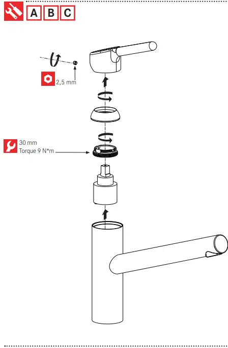 FRANKE FC 3054.085 ORBI Kitchen Faucet-FIG10