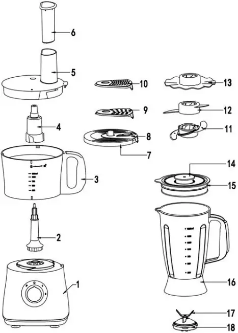 HEINNER HFP-750BG Food Processor-fig2