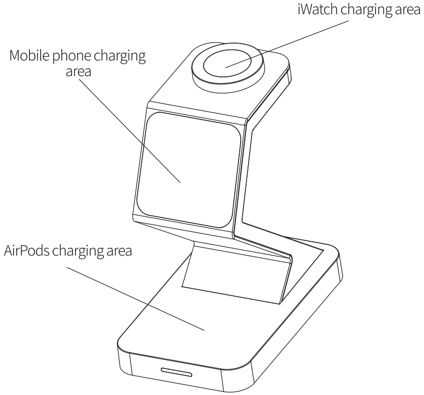 XINHUI XH X3 3 In 1 Wireless Charger - fig 1