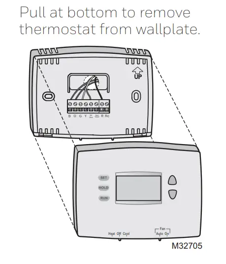 Honeywell RTH221B1047 Programmable Thermostat -- Battery11