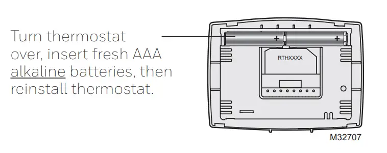 Honeywell RTH221B1047 Programmable Thermostat -- Battery22