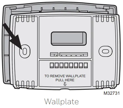 Honeywell RTH221B1047 Programmable Thermostat -- Wallplate