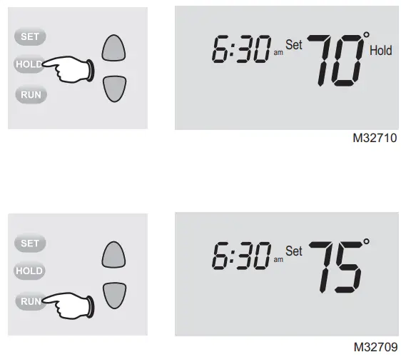 Honeywell RTH221B1047 Programmable Thermostat -- permanent