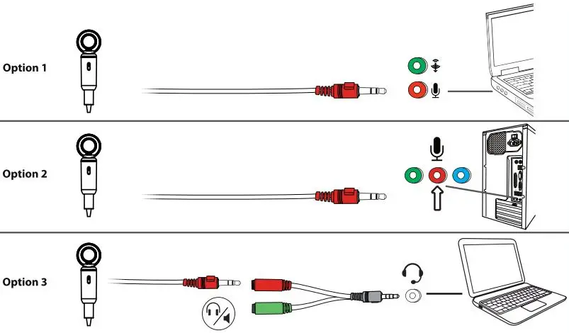 Trust MaDell Desk Microphone Installation Guide - Connection