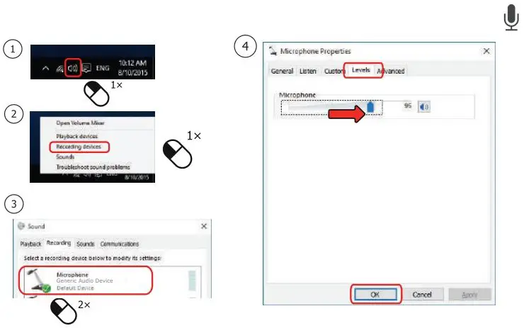 Trust MaDell Desk Microphone Installation Guide - Installation Windows 10 8 7