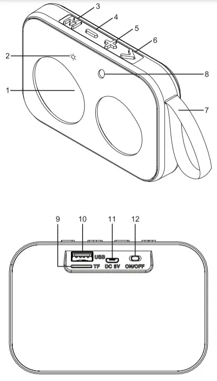 muse M-308 BT Portable Bluetooth Speaker -figure 2