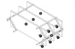 INSIGNIA NS-HF2001 No Tool Assembly TV Stand Installation Guide