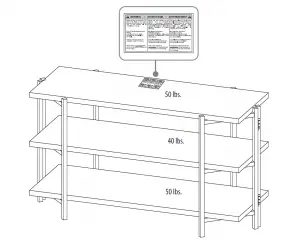 INSIGNIA NS-HF2001 No Tool Assembly TV Stand Installation Guide