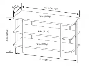 INSIGNIA NS-HF2001 No Tool Assembly TV Stand Installation Guide