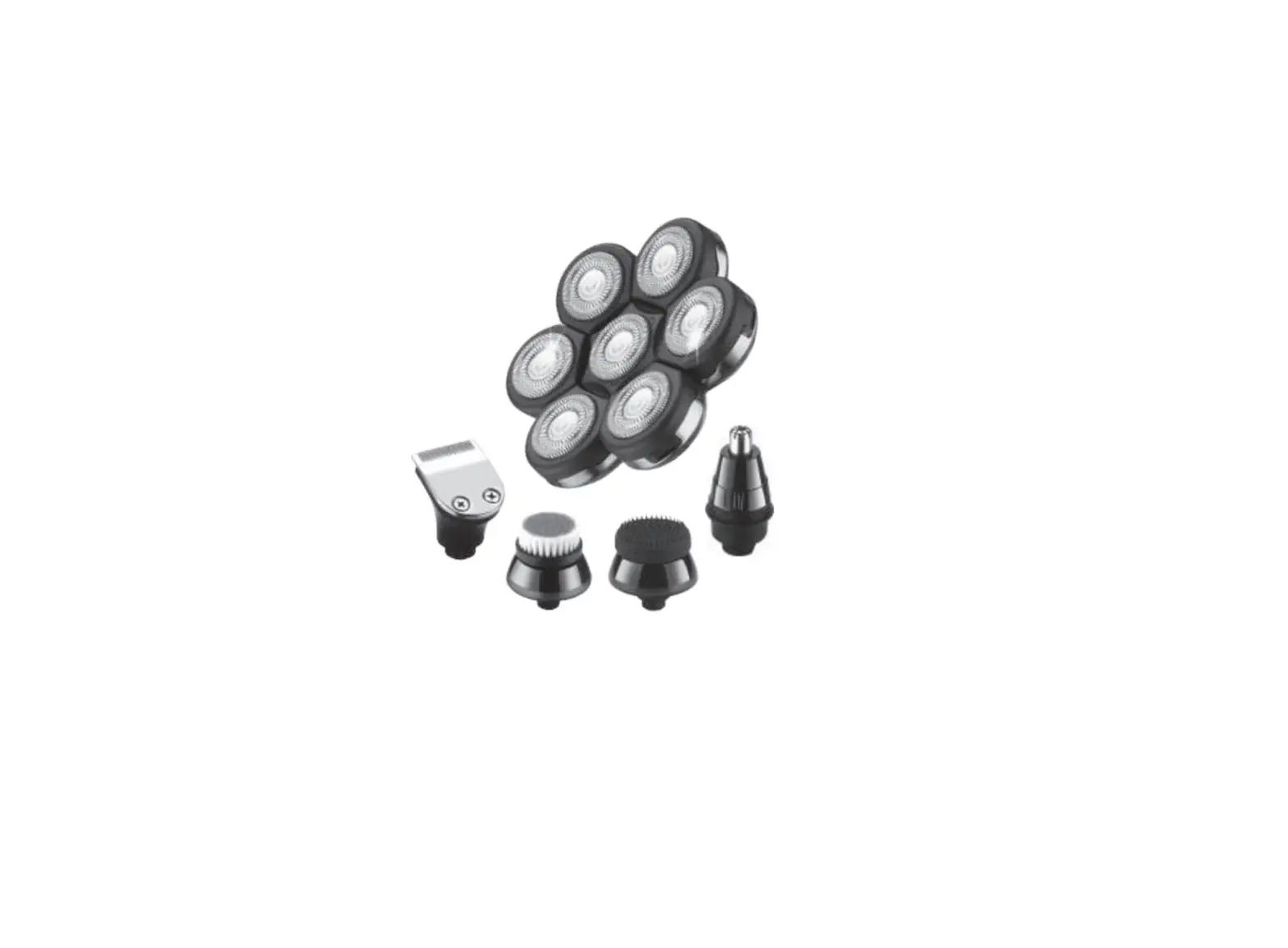 Jinding Rq2016 7d Electric Lcd Digital Display Fully Washable Rechargeable Five In One Shaver User Manual