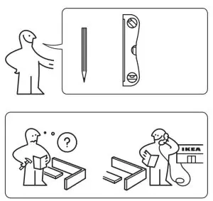 IKEA LILLASJÖN Wall Shelf with 5 Hooks-