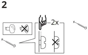 IKEA LILLASJÖN Wall Shelf with 5 Hooks-2