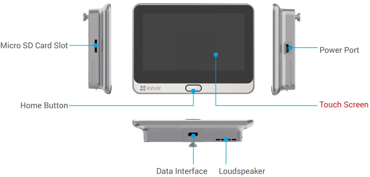 EZVIZ CSDP26E2 Wire Free Peephole Doorbell - Panel2