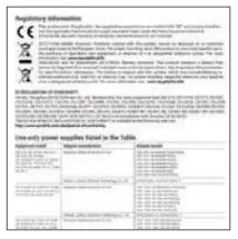 EZVIZ CSDP26E2 Wire Free Peephole Doorbell - Regulatory Information