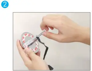 EZVIZ CSDP26E2 Wire Free Peephole Doorbell - screws 2