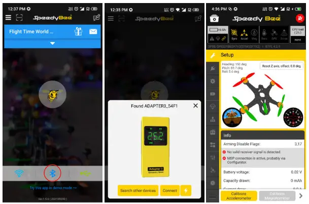 Speedy Bee RUN SB ADAPTER3 Adapter 3 Wireless Blackbox Analyzer - Parameter settings for flight controller
