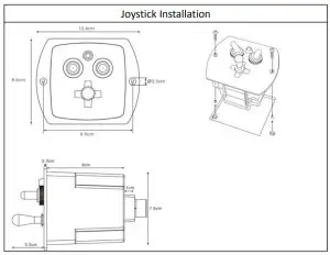 Allremote Wireless Technology 220SG Series Motorized Remote Control Searchlight - Joystick Installation