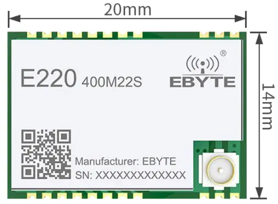 EBYTES E220 400M22S Llcc68 433 40MHz 160mw SPI SMD Lora-fig1