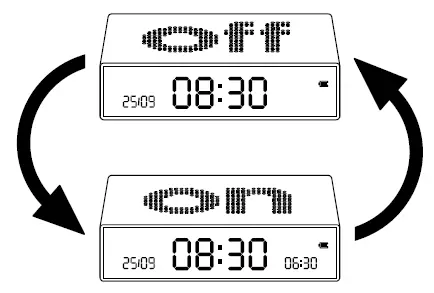 LEXON LR152 Flip Premium Reversible Alarm Clock fig 3