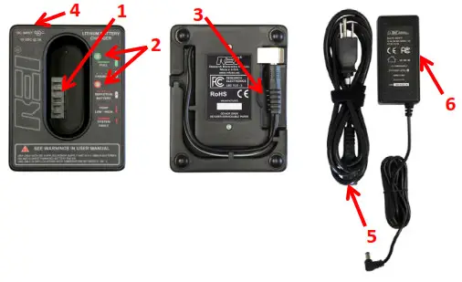 REI LBC 10.8 3 Lithium Ion Smart Battery Charger - Equipment Description