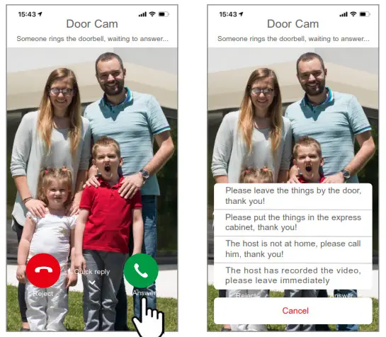VSTARCAM DV1 1 Wi Fi HD AI Video Doorbell- Device Usage 2