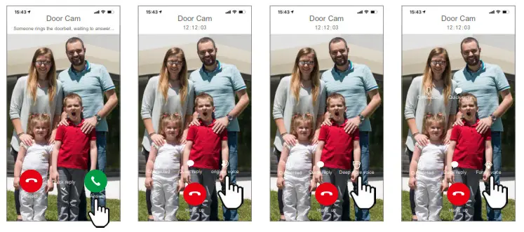 VSTARCAM DV1 1 Wi Fi HD AI Video Doorbell- Device Usage