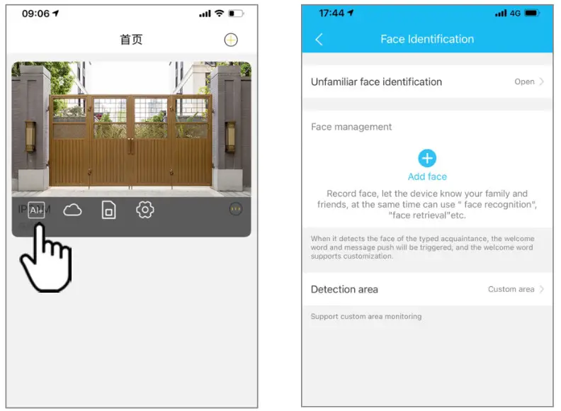VSTARCAM DV1 1 Wi Fi HD AI Video Doorbell- Face recognition