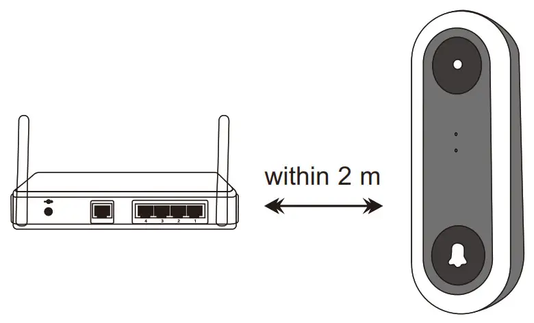 VSTARCAM DV1 1 Wi Fi HD AI Video Doorbell- Step 1
