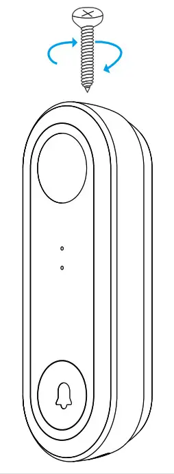 VSTARCAM DV1 1 Wi Fi HD AI Video Doorbell- screws