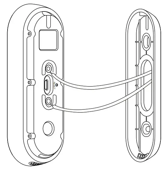 VSTARCAM DV1 1 Wi Fi HD AI Video Doorbell- the terminal back