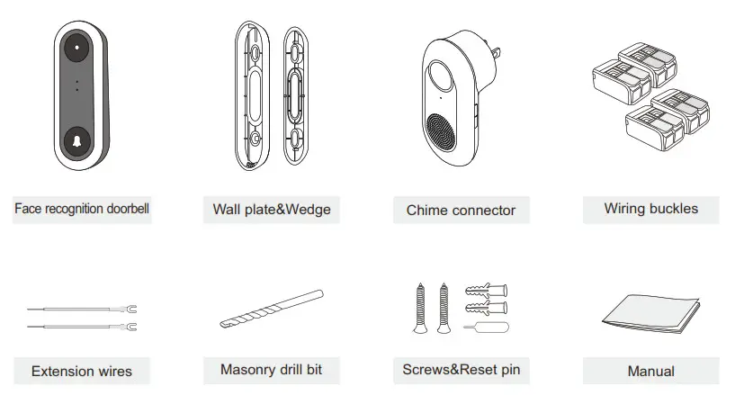 VSTARCAM DV1 1 Wi Fi HD AI Video Doorbell