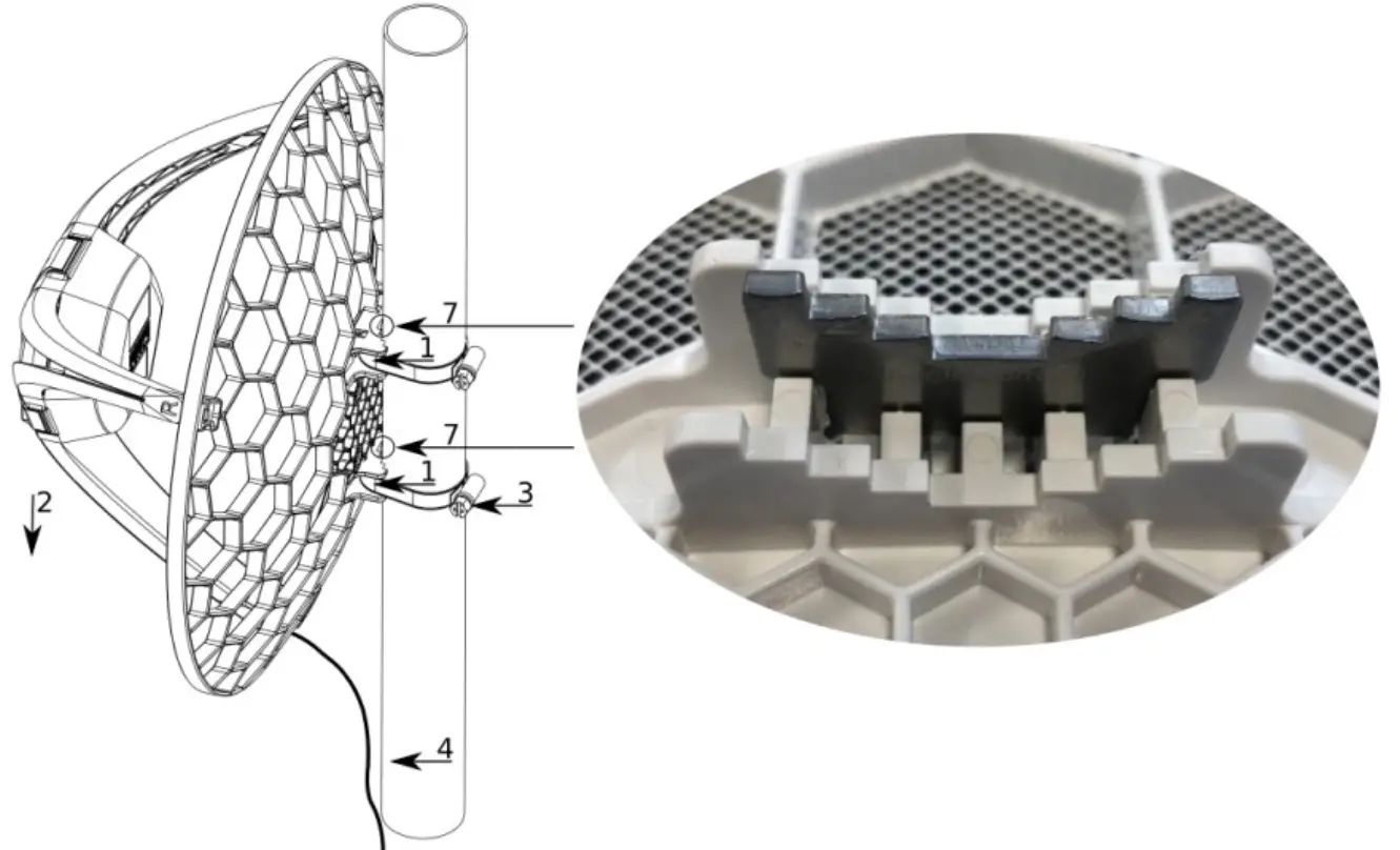 Mikrotik LHGG LTE6 kit - Mounting