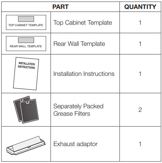 SAMSUNG ME21R7051SS Range Microwave Oven Instruction Manual - ADDITIONAL PARTS