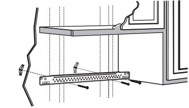 SAMSUNG ME21R7051SS Range Microwave Oven Instruction Manual - ATTACH THE MOUNTING PLATE