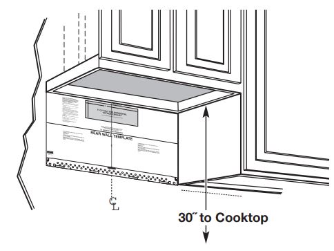 SAMSUNG ME21R7051SS Range Microwave Oven Instruction Manual - Plate position – beneath a framed recessed
