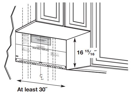 SAMSUNG ME21R7051SS Range Microwave Oven Instruction Manual - Plate position – beneath flat bottom cabinet