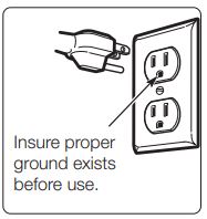 SAMSUNG ME21R7051SS Range Microwave Oven Instruction Manual - The power cord