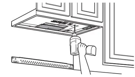 SAMSUNG ME21R7051SS Range Microwave Oven Instruction Manual - USE THE TOP CABINET TEMPLATE