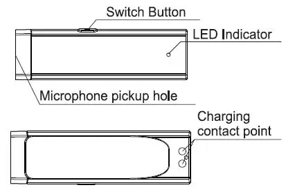 WXYT M11-B 2.4G Wireless Microphone fig2