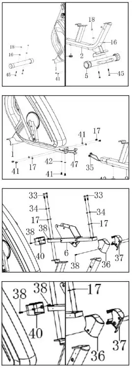 JLL Fitness Recumbent Bike - Step 1-4