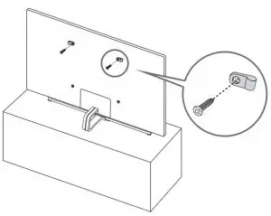 Preventing the TV from falling