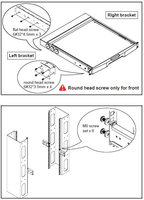 CyberView-F1417-1U-Ultra-Short-Depth-LCD-Console-Drawer-34